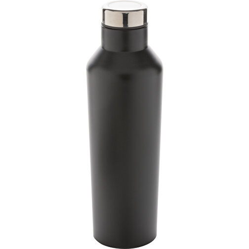 Moderne Vakuum-Flasche Aus Stainless Steel, Schwarz , schwarz, Edelstahl, 24,50cm (Höhe), Bild 1