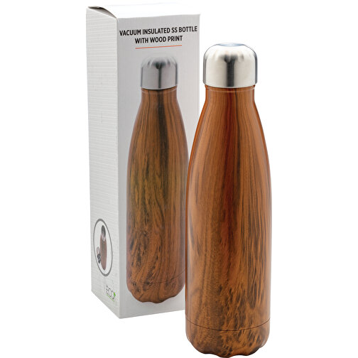 Bottiglia termica con texture wood 500ml, Immagine 5