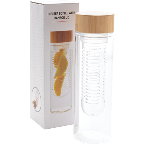 Aromaflasche Mit Bambusdeckel, Transparent , transparent, Tritan, 22,70cm (Höhe), Bild 7