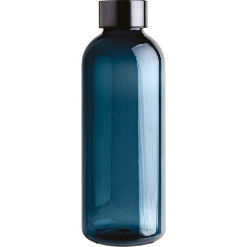 Auslaufsichere Trinkflasche Mit Metalldeckel, Blau , blau, Mit Glykol modifiziertes PET, 7,20cm x 20,70cm (Länge x Höhe), Bild 1