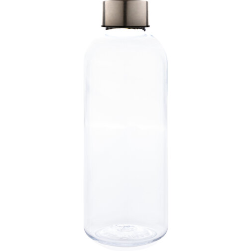 Auslaufsichere Trinkflasche Mit Metalldeckel, Transparent , transparent, Mit Glykol modifiziertes PET, 7,20cm x 20,70cm (Länge x Höhe), Bild 2