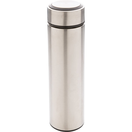 Vakuum Stainless Steel Flasche Mit Gebürstetem Metalldeckel, Silber , silber, Edelstahl, 6,50cm x 23,00cm (Länge x Höhe), Bild 1