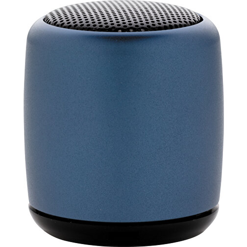 Kabelloser Mini-Lautsprecher Aus Aluminium, Blau , blau, Metall, 4,50cm (Höhe), Bild 3