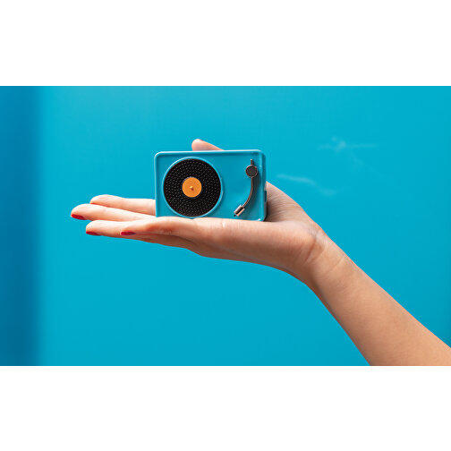 Mini Vintage Kabelloser 3W Lautsprecher, Blau , blau, ABS, 7,50cm x 5,00cm (Länge x Höhe), Bild 8