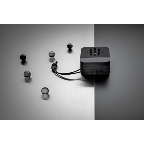 Aria 5W Kabelloser Lautsprecher, Schwarz , schwarz, ABS, 6,90cm x 3,50cm (Länge x Höhe), Bild 8