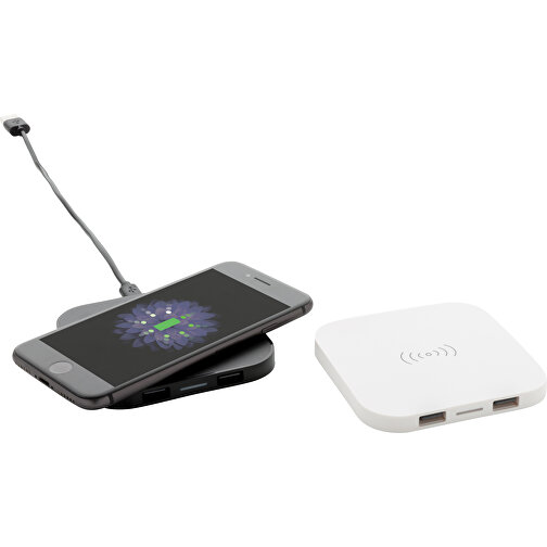 Wireless-5W-Charging-Pad, Schwarz , schwarz, ABS, 9,00cm x 1,00cm (Länge x Höhe), Bild 9