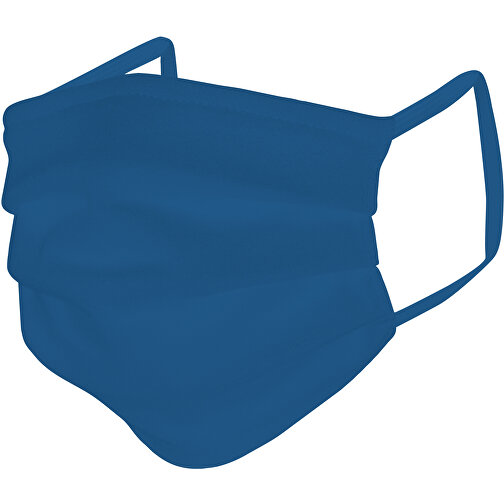 Mund-Nasen-Maske , tintenblau, Baumwolle, 11,00cm x 9,00cm (Länge x Breite), Bild 2
