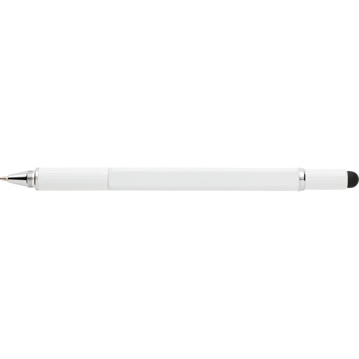 5-in-1 Aluminium Tool-Stift, Weiß , weiß, Aluminium, 15,00cm (Höhe), Bild 7