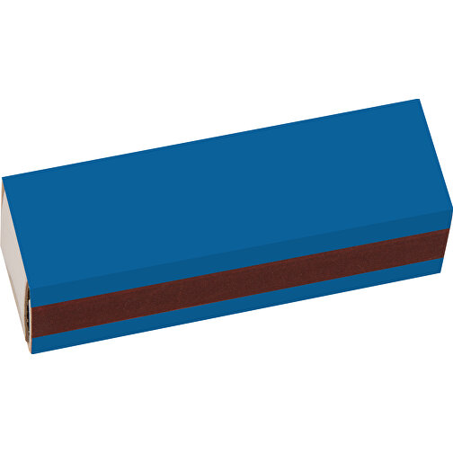Streichholzschachtel 5,6 X 1,7 X 1,7 Cm , hellblau/weiss, Holz, Karton, 5,60cm x 1,70cm x 1,70cm (Länge x Höhe x Breite), Bild 3