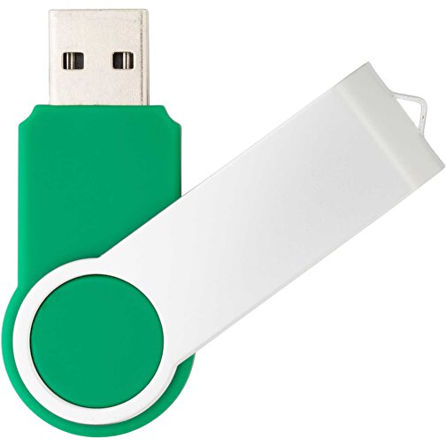 USB-Stick Swing Round 2.0 128GB , Promo Effects MB , grün MB , 131 GB , Kunststoff MB , 3 - 10 MB/s MB , , Bild 1