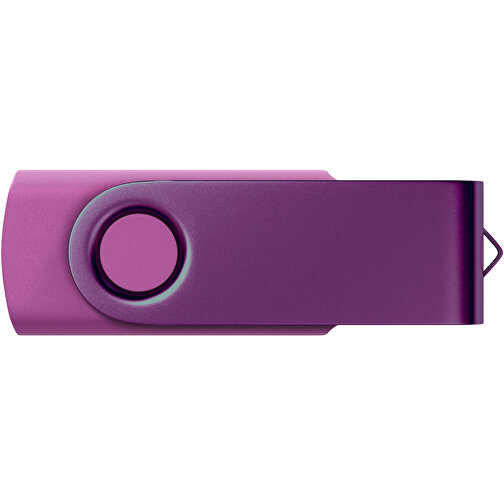 USB-Stick Swing Color 128GB , Promo Effects MB , violett MB , 131 GB , Kunststoff/ Aluminium MB , 3 - 10 MB/s MB , 5,70cm x 1,00cm x 1,90cm (Länge x Höhe x Breite), Bild 2