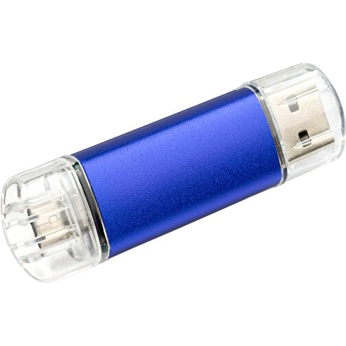 USB-Stick ALU SMART 2.0 128GB , Promo Effects MB , dunkelblau MB , 131 GB , Aluminium MB , 3 - 10 MB/s MB , 3,80cm x 1,75cm (Länge x Breite), Bild 1