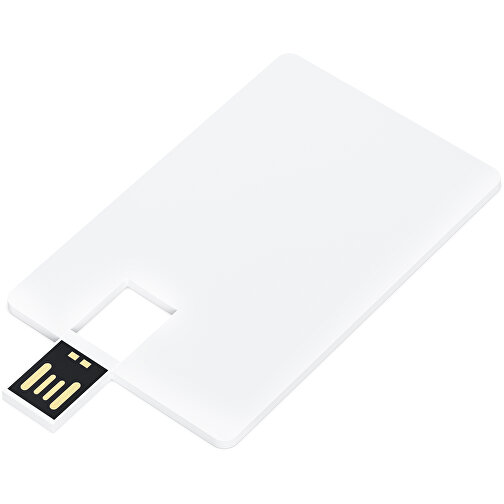USB-Stick CARD Swivel 2.0 128GB Mit Verpackung , Promo Effects MB , weiß MB , 131 GB , Aluminium MB , 3 - 10 MB/s MB , 8,45cm x 0,25cm x 52,50cm (Länge x Höhe x Breite), Bild 4