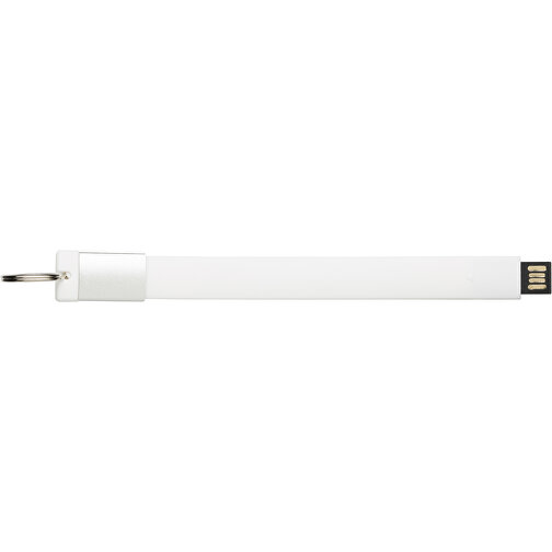 USB-Stick Schlaufe 2.0 128GB , Promo Effects MB , weiß MB , 131 GB , Kunststoff MB , 3 - 10 MB/s MB , 12,10cm x 1,65cm (Länge x Breite), Bild 2