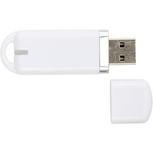 USB-Stick Focus Glänzend 3.0 128GB , Promo Effects MB , weiß MB , 131 GB , Kunststoff MB , 10 - 45 MB/s MB , , Bild 3