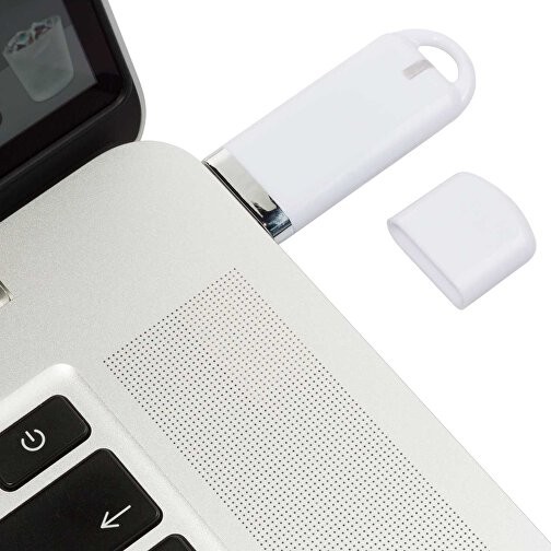 USB-Stick Focus Glänzend 2.0 128GB , Promo Effects MB , weiss MB , 131 GB , Kunststoff MB , 3 - 10 MB/s MB , , Bild 4
