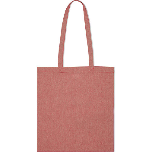Einkaufstasche Aus Recycelter Baumwolle 38x42cm , rot, Baumwolle & PolJater, 38,00cm x 42,00cm (Länge x Höhe), Bild 1