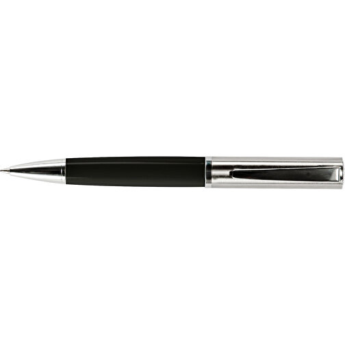 Kugelschreiber Laredo , schwarz, Metall, 17,00cm x 3,20cm x 5,70cm (Länge x Höhe x Breite), Bild 3