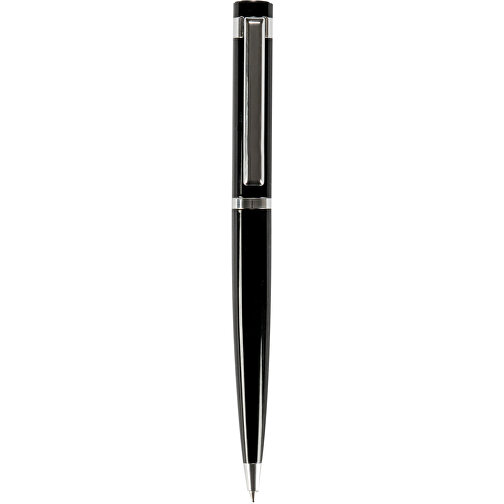 Kugelschreiber Durham , schwarz, Metall, 17,00cm x 4,00cm x 6,00cm (Länge x Höhe x Breite), Bild 1