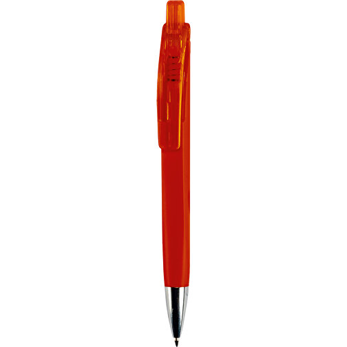 Kugelschreiber Riva Soft-Touch , rot, ABS, 14,40cm (Länge), Bild 1