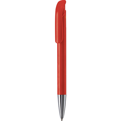 Kugelschreiber Atlas Hardcolour Mit Metallspitze , rot, ABS & Metall, 14,60cm (Länge), Bild 1