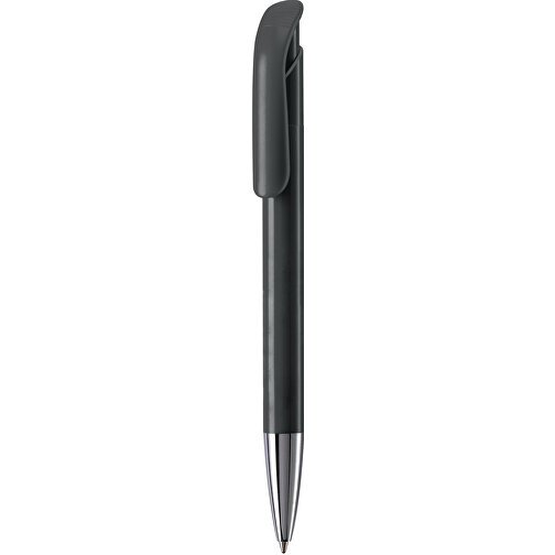 Kugelschreiber Atlas Hardcolour Mit Metallspitze , schwarz, ABS & Metall, 14,60cm (Länge), Bild 1