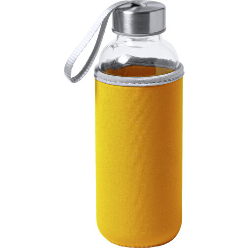 Trinkflasche DOKATH , orange, Glas, 19,00cm (Höhe), Bild 1