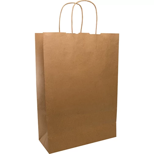 Sac de transport BASIC avec cordons de papier tordus, 25 x 11 x 36 cm, Image 2