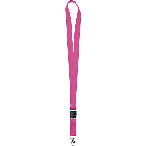 20 Mm Satin Lanyard , pink, Satin, 92,00cm x 2,00cm (Länge x Breite), Bild 1