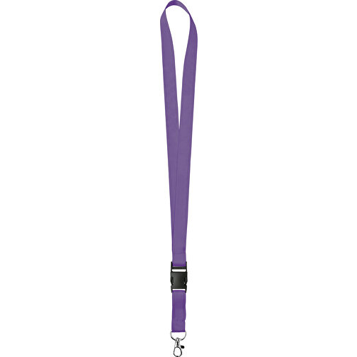 15 Mm Satin Lanyard , lila, Satin, 92,00cm x 1,50cm (Länge x Breite), Bild 1