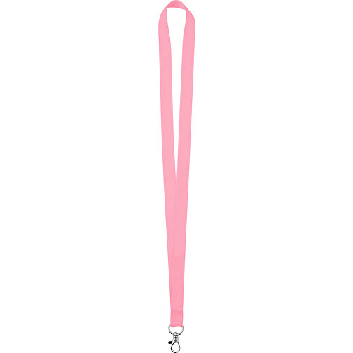 20 Mm Satin Lanyard , rosa, Satin, 90,00cm x 2,00cm (Länge x Breite), Bild 1