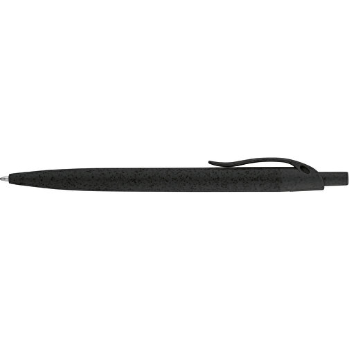 CAMILA. Kugelschreiber Aus Weizenstrohfaser Und ABS , schwarz, Weizenstrohfaser und ABS, , Bild 3