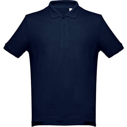 THC ADAM. Kurzarm-Poloshirt Aus Baumwolle Für Herren , blau, 100% Baumwolle, M, 69,50cm x 50,00cm (Länge x Breite), Bild 1