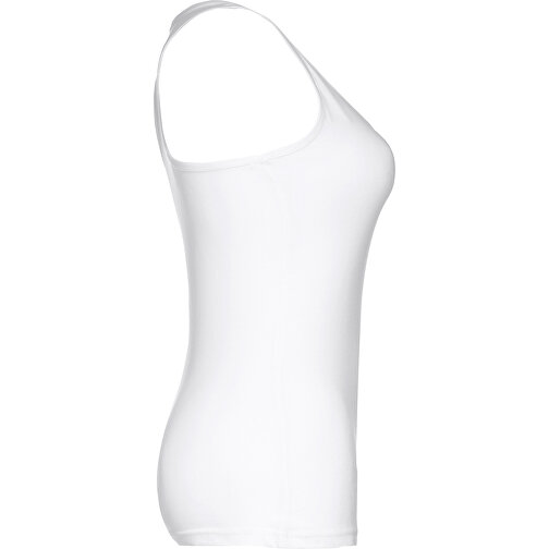 THC TIRANA WH. Ärmelloses Damen-T-Shirt Aus Baumwolle. Farbe Weiß , weiß, 100% Baumwolle, XXL, 70,00cm x 49,50cm (Länge x Breite), Bild 3
