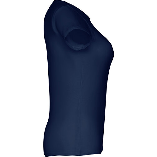 THC SOFIA. Tailliertes Damen-T-Shirt , blau, 100% Baumwolle, L, 64,00cm x 47,00cm (Länge x Breite), Bild 3