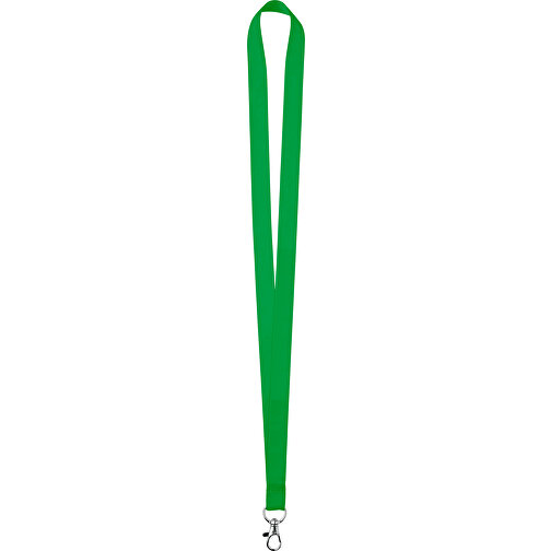 15 Mm Satin Lanyard , grasgrün, Satin, 90,00cm x 1,50cm (Länge x Breite), Bild 1