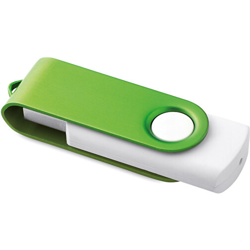 USB-Stick Mit Soft-Touch-Oberfläche , grün MB , 4 GB , ABS, Aluminium MB , 2.5 - 6 MB/s MB , 5,60cm x 1,20cm x 1,90cm (Länge x Höhe x Breite), Bild 1