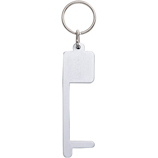 Schlüsselanhänger RE98-MY-KEY-DISTANCE , Re98, silber, Aluminium, Edelstahl, 8,35cm x 0,40cm x 2,30cm (Länge x Höhe x Breite), Bild 2