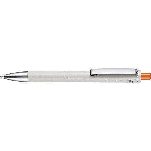 Kugelschreiber EXOS RECYCLED P , Ritter-Pen, grau/orange, ABS u. Metall, 14,10cm (Länge), Bild 3