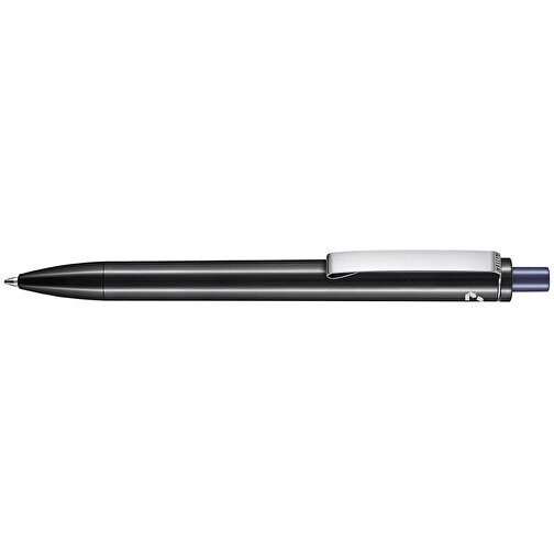 Kugelschreiber EXOS RECYCLED , Ritter-Pen, schwarz/nachtblau, ABS u. Metall, 14,10cm (Länge), Bild 3