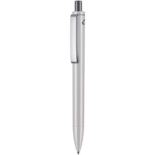Kugelschreiber EXOS RECYCLED , Ritter-Pen, grau/dunkelgrau, ABS u. Metall, 14,10cm (Länge), Bild 1
