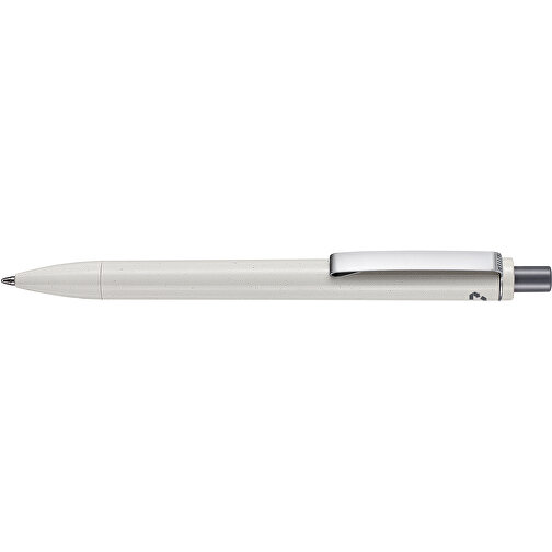 Kugelschreiber EXOS RECYCLED , Ritter-Pen, grau/dunkelgrau, ABS u. Metall, 14,10cm (Länge), Bild 3