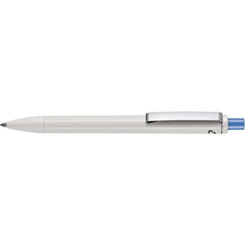Kugelschreiber EXOS RECYCLED , Ritter-Pen, grau/taubenblau, ABS u. Metall, 14,10cm (Länge), Bild 3