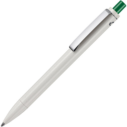Kugelschreiber EXOS RECYCLED , Ritter-Pen, grau/minzgrün, ABS u. Metall, 14,10cm (Länge), Bild 2
