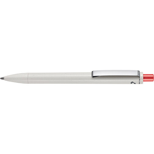 Kugelschreiber EXOS RECYCLED , Ritter-Pen, grau/koralle, ABS u. Metall, 14,10cm (Länge), Bild 3
