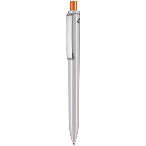 Kugelschreiber EXOS RECYCLED , Ritter-Pen, grau/orange, ABS u. Metall, 14,10cm (Länge), Bild 1