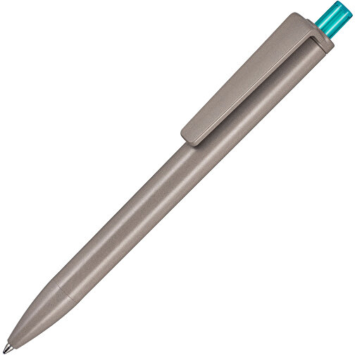 Kugelschreiber ALGO-PEN , Ritter-Pen, natur/türkis, Algoblend PLA-ENP 20-002, 14,50cm (Länge), Bild 2