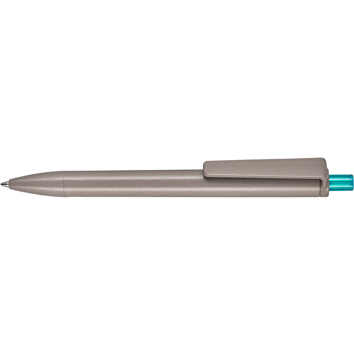 Kugelschreiber ALGO-PEN , Ritter-Pen, natur/türkis, Algoblend PLA-ENP 20-002, 14,50cm (Länge), Bild 3