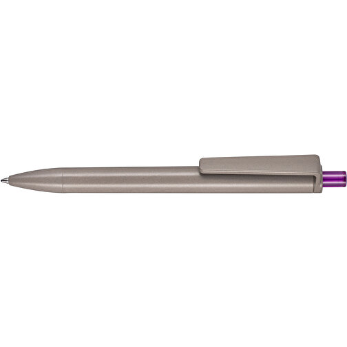 Kugelschreiber ALGO-PEN , Ritter-Pen, natur/pflaumenlila, Algoblend PLA-ENP 20-002, 14,50cm (Länge), Bild 3