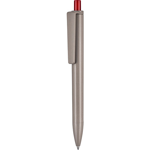 Kugelschreiber ALGO-PEN , Ritter-Pen, natur/kirschrot, Algoblend PLA-ENP 20-002, 14,50cm (Länge), Bild 1
